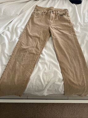 GAP Wide-Leg Corduroy Pants in Tan